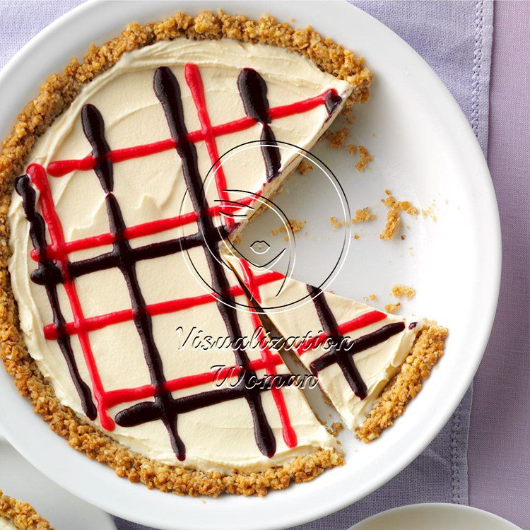 Red, White and Blueberry Ice Cream Pie with Granola Crust