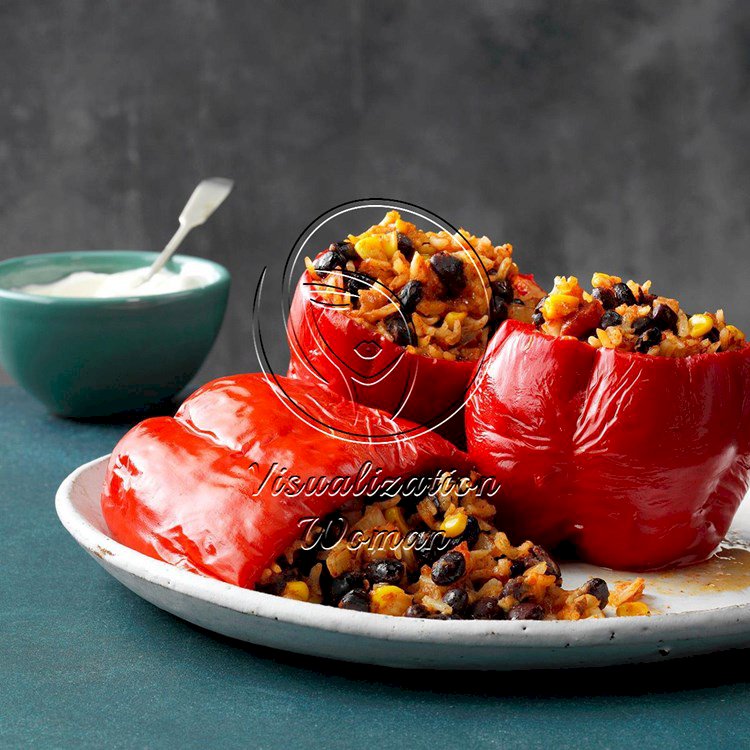 Slow-Cooked Stuffed Peppers