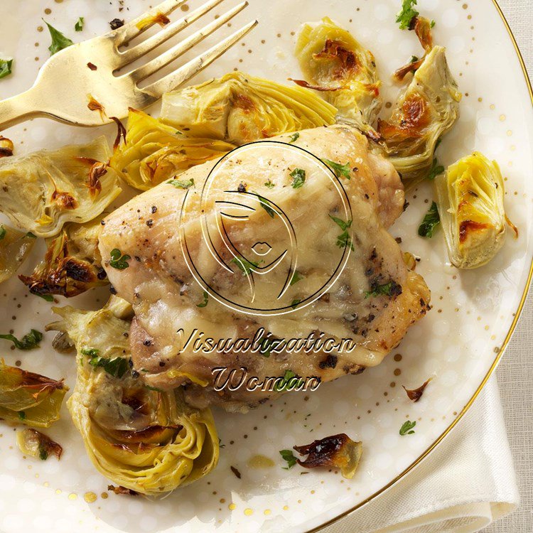 Broiled Chicken & Artichokes