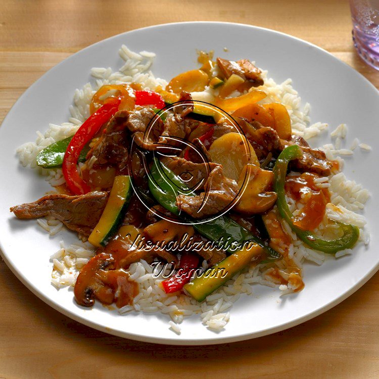 Pepper Steak with Squash