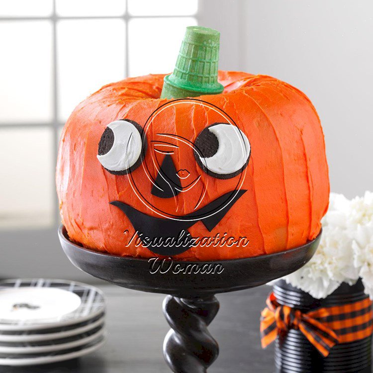 Jack-o’-Lantern Cake