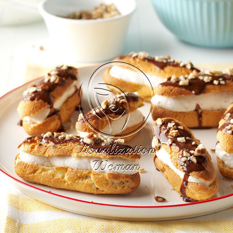 Banana Cream Eclairs