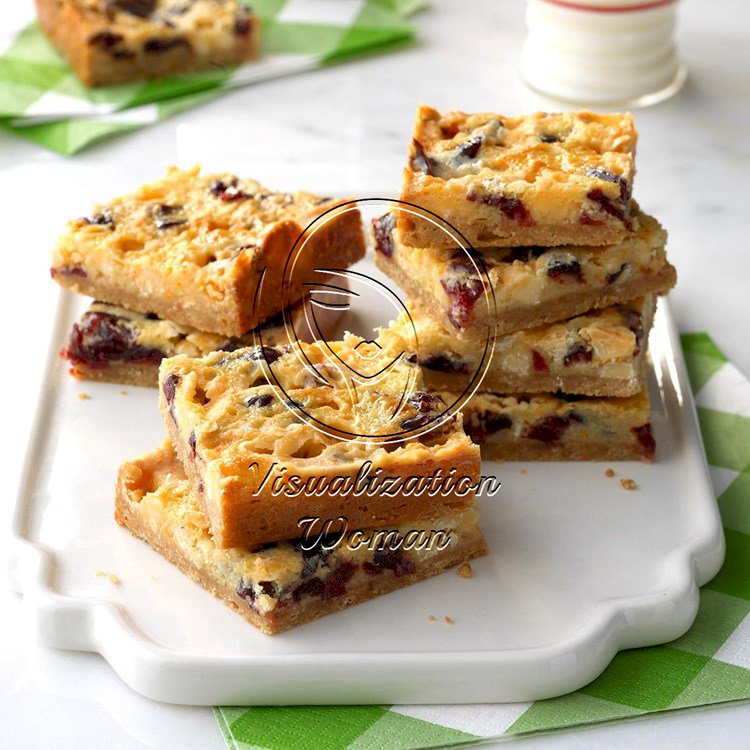 White Chocolate Cranberry-Orange Bars