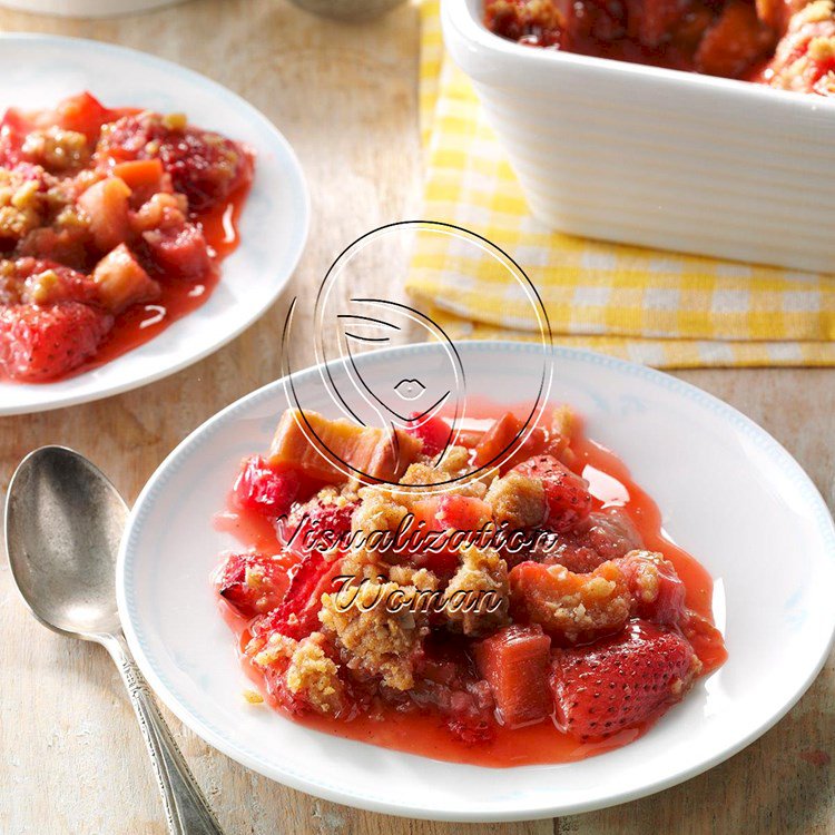 Rhubarb Strawberry Crunch