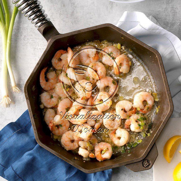 Lemon Shrimp with Parmesan Rice