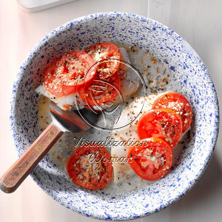 Tomato-Basil Baked Fish