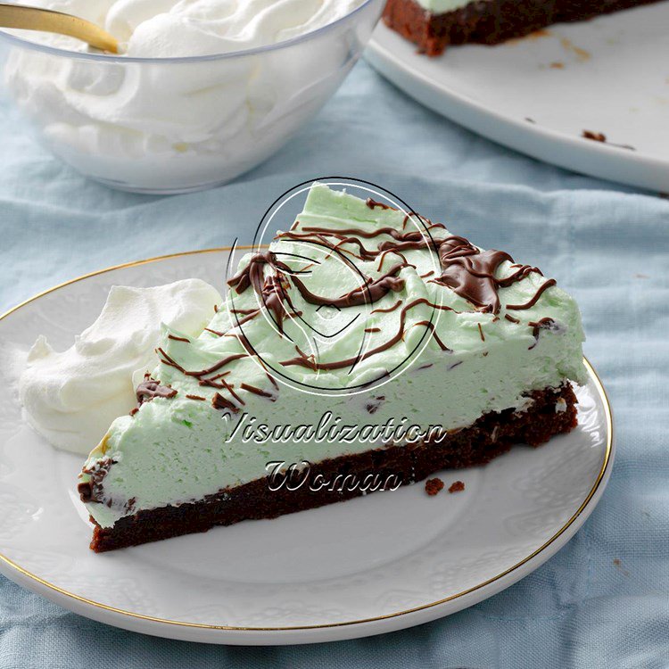 Mint Brownie Pie