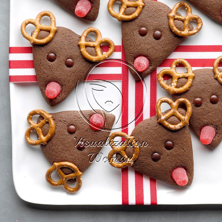 Sweet and Salty Chocolate Reindeer