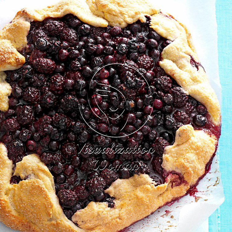 Blueberry-Blackberry Rustic Tart