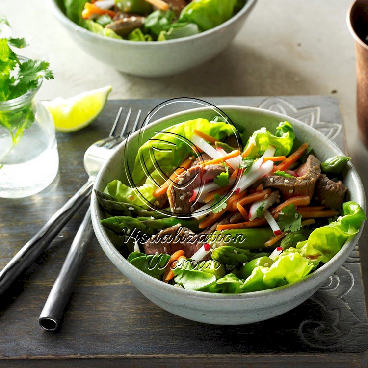 Sesame Beef & Asparagus Salad