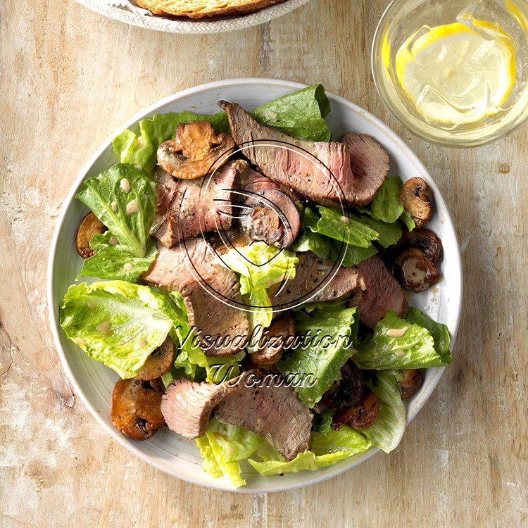 Grilled Steak and Mushroom Salad