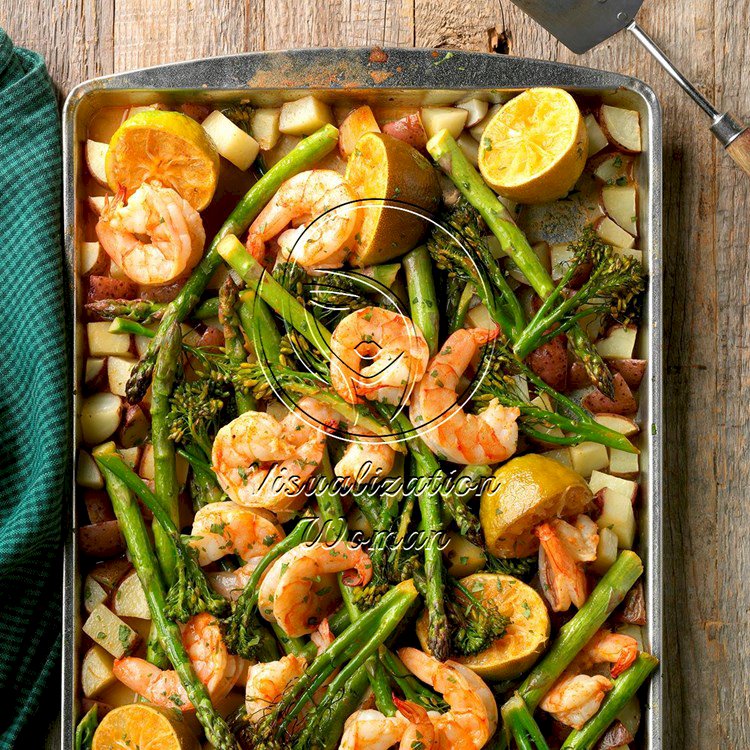 Sheet-Pan Chipotle-Lime Shrimp Bake