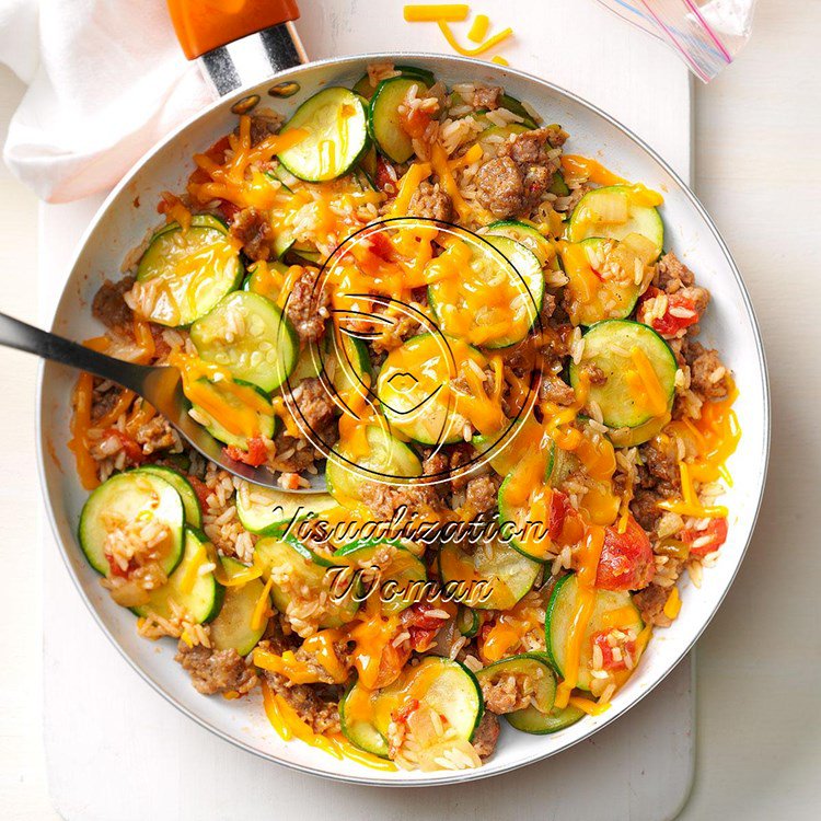 Zucchini & Sausage Stovetop Casserole