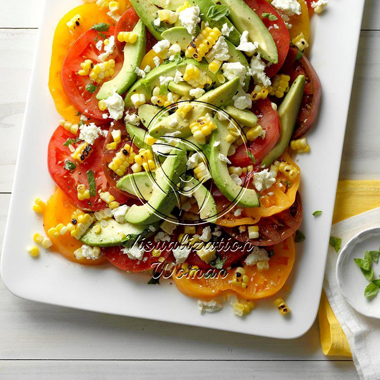 Tomato, Avocado and Grilled Corn Salad