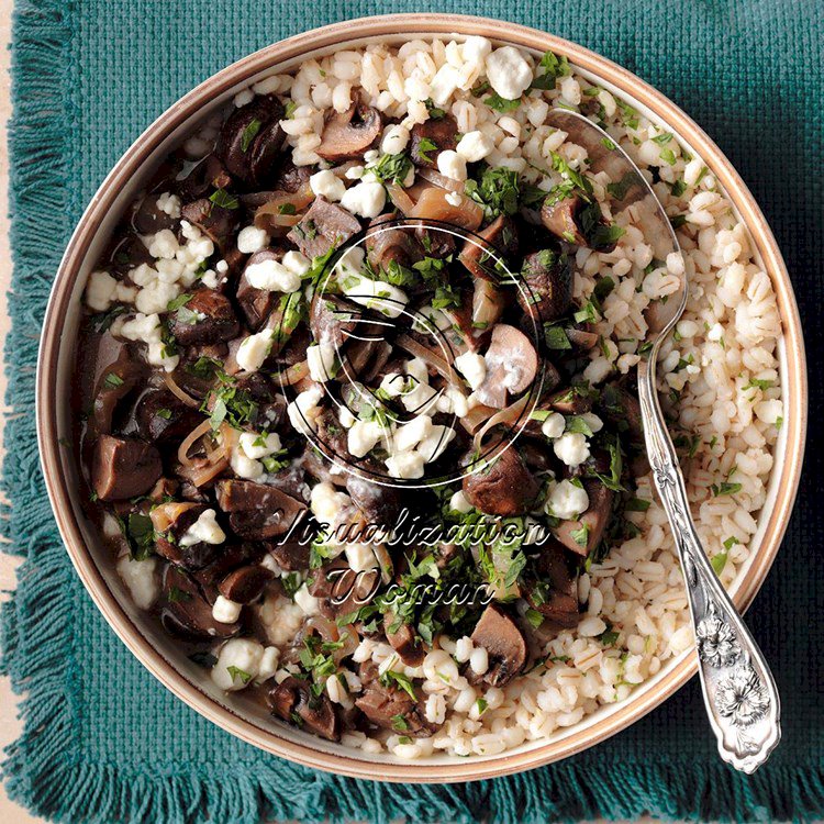 Mushroom Marsala with Barley