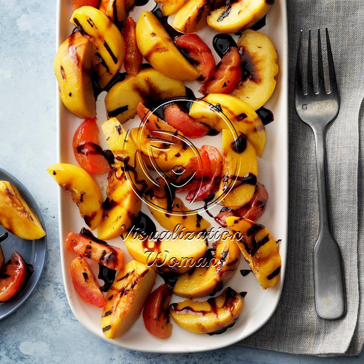 Grilled Stone Fruits with Balsamic Syrup