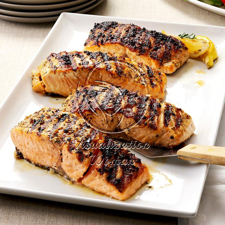 Grilled Lemon-Garlic Salmon