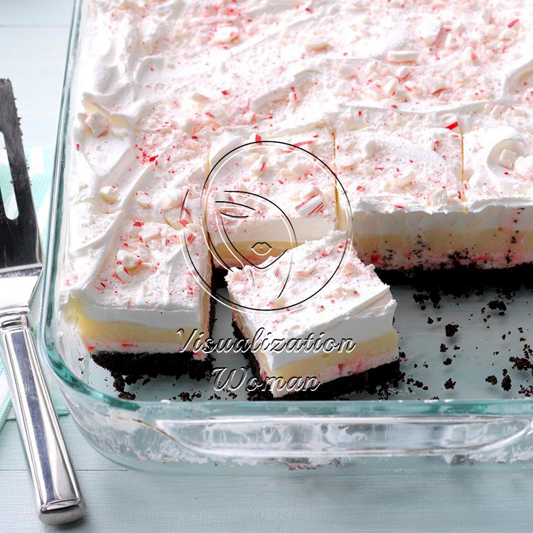 Layered Candy Cane Dessert