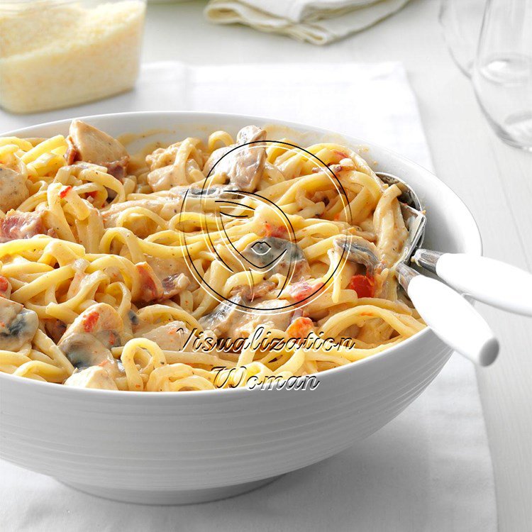 Chicken-Pepper Alfredo