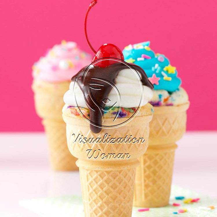 Confetti Cupcake Cones