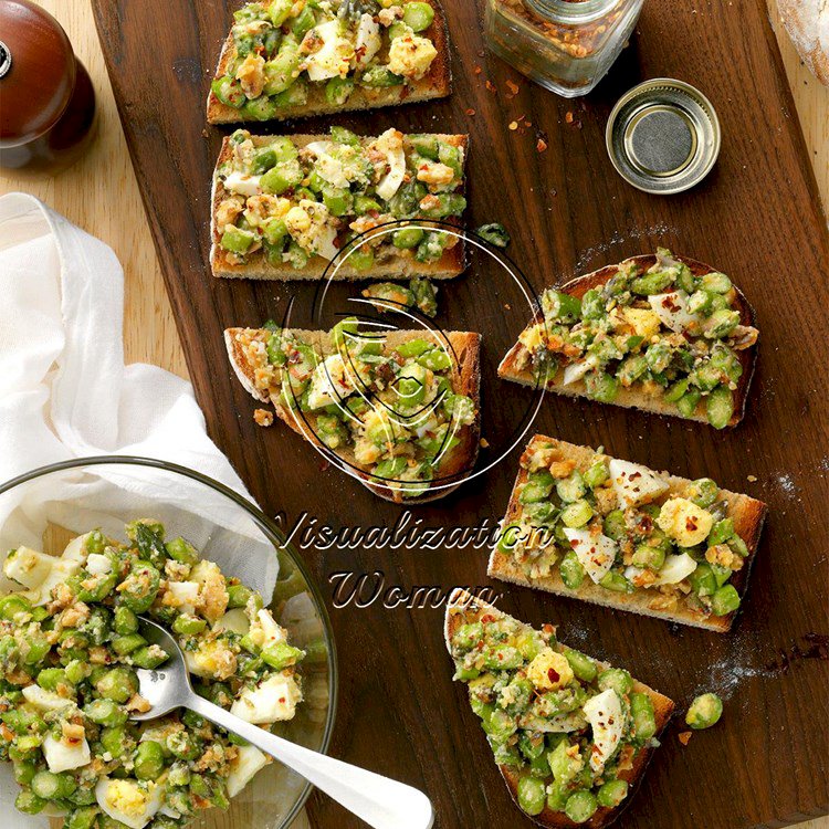 Asparagus and Egg Salad with Walnuts and Mint