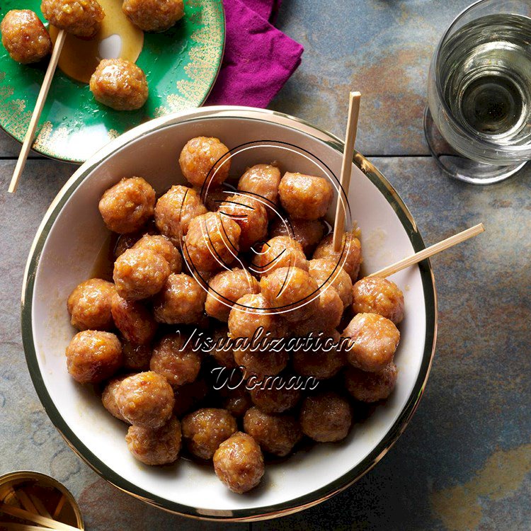 Ham Balls with Brown Sugar Glaze