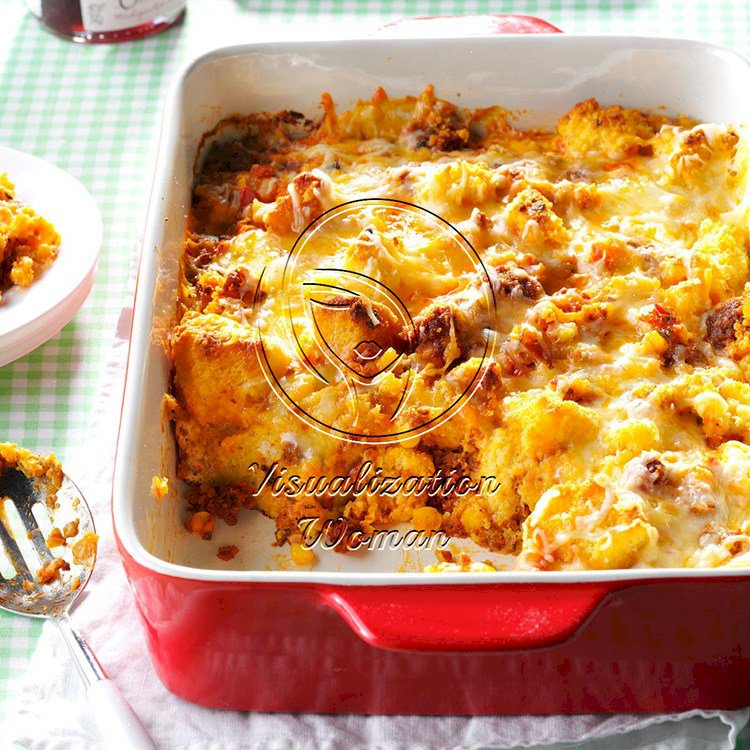 Mexican Sausage & Cornbread Strata