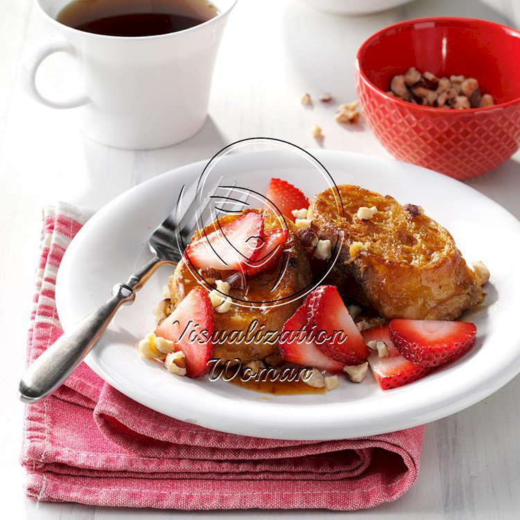 Strawberry-Hazelnut French Toast