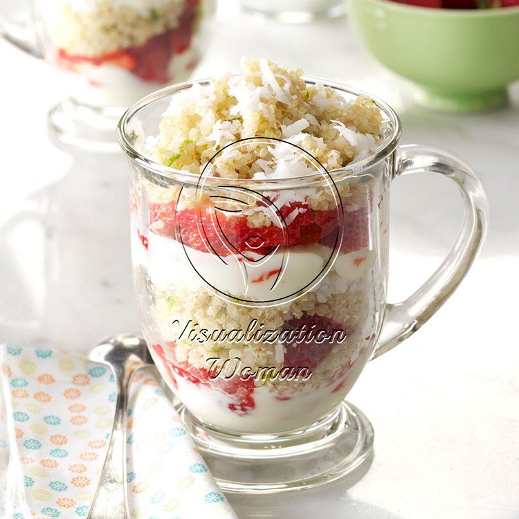 Strawberry-Lime Quinoa Parfaits