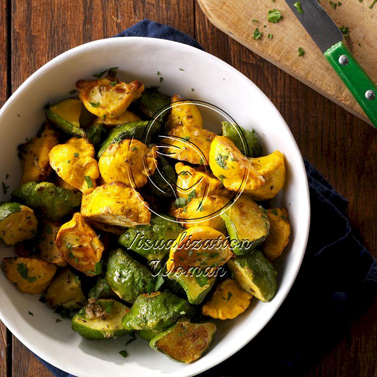 Garlic-Herb Pattypan Squash