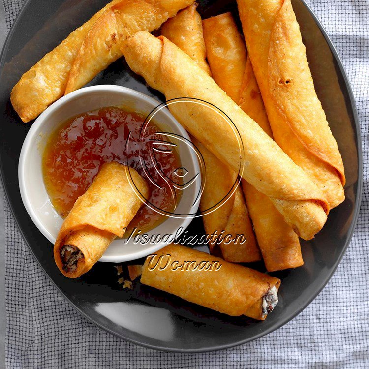 Air-Fryer Mushroom Roll-Ups