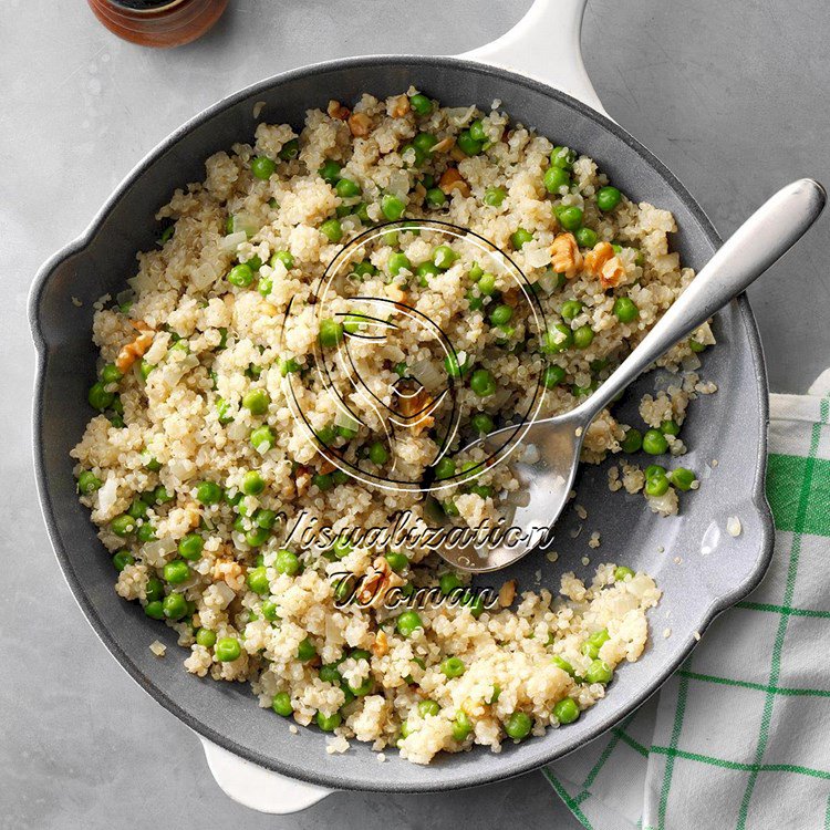 Quinoa with Peas and Onion