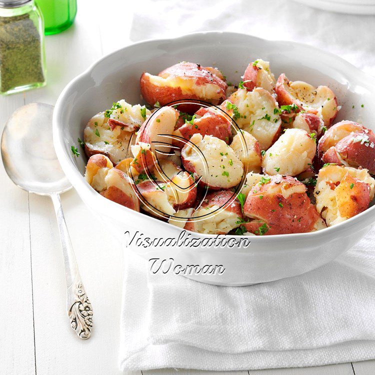 Parsley Smashed Potatoes