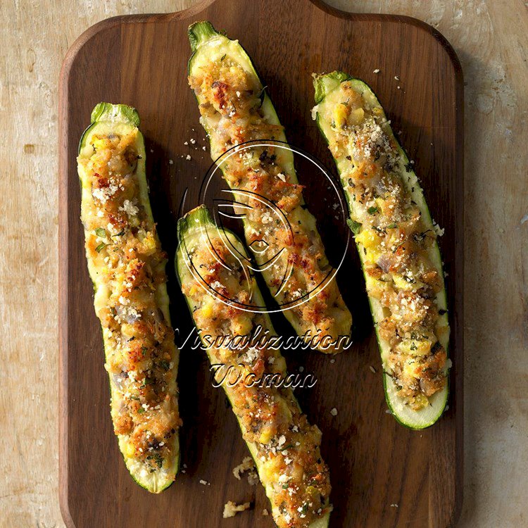 Stuffed Grilled Zucchini