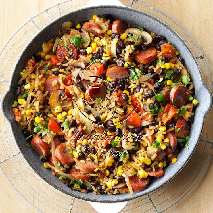 Confetti Kielbasa Skillet