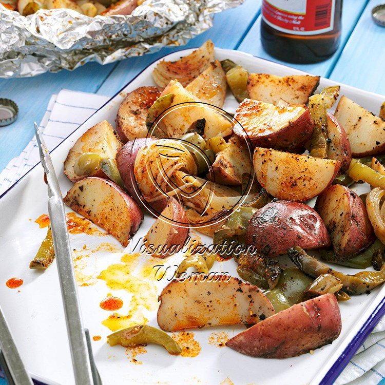Grilled Potatoes & Peppers