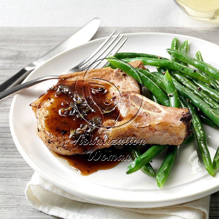 Pork Chops with Honey-Balsamic Glaze