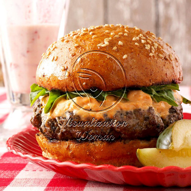 Basil Burgers with Sun-Dried Tomato Mayonnaise