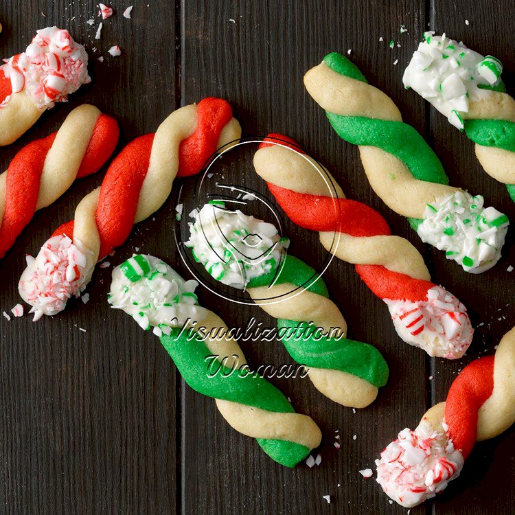 Peppermint Stick Cookies