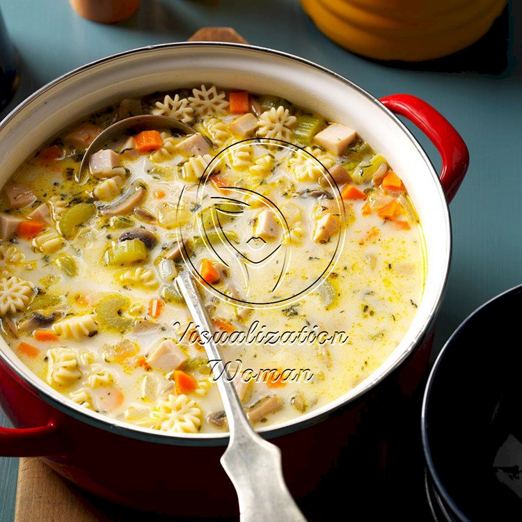 Creamy Vegetable Turkey Soup