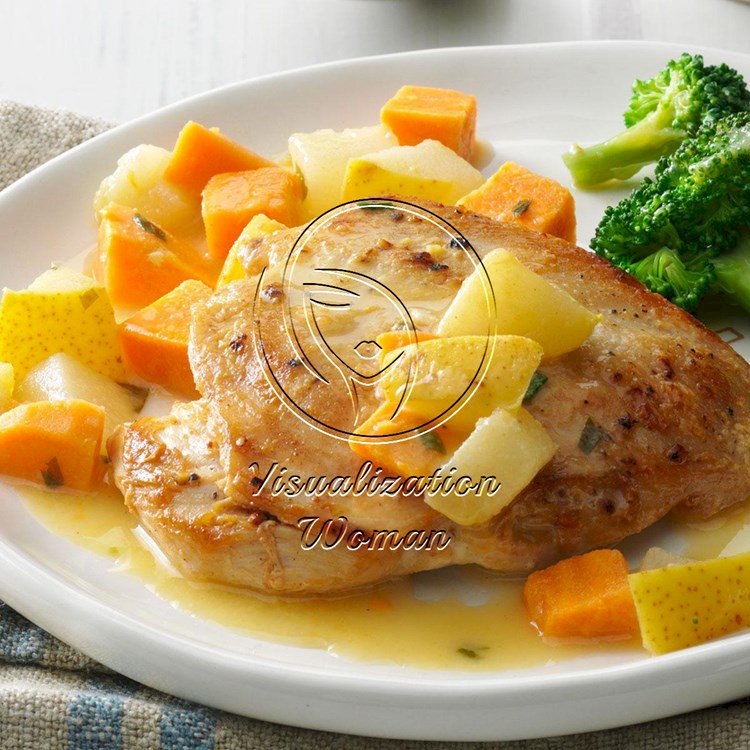 Chicken with Pear & Sweet Potato