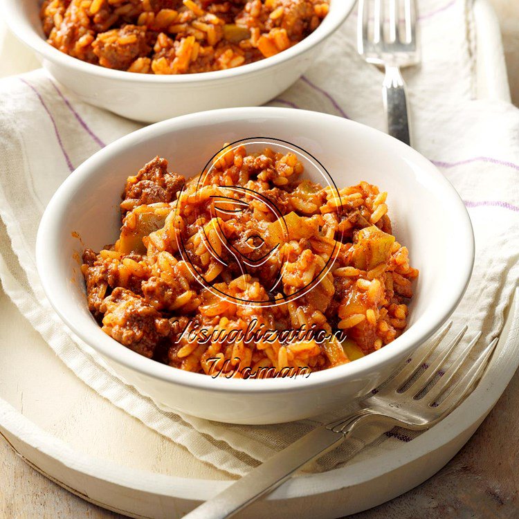 Spanish Rice with Ground Beef