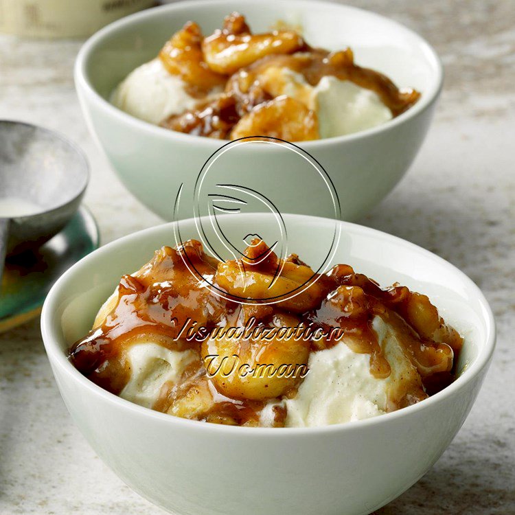 Bananas Foster Sundaes for 2