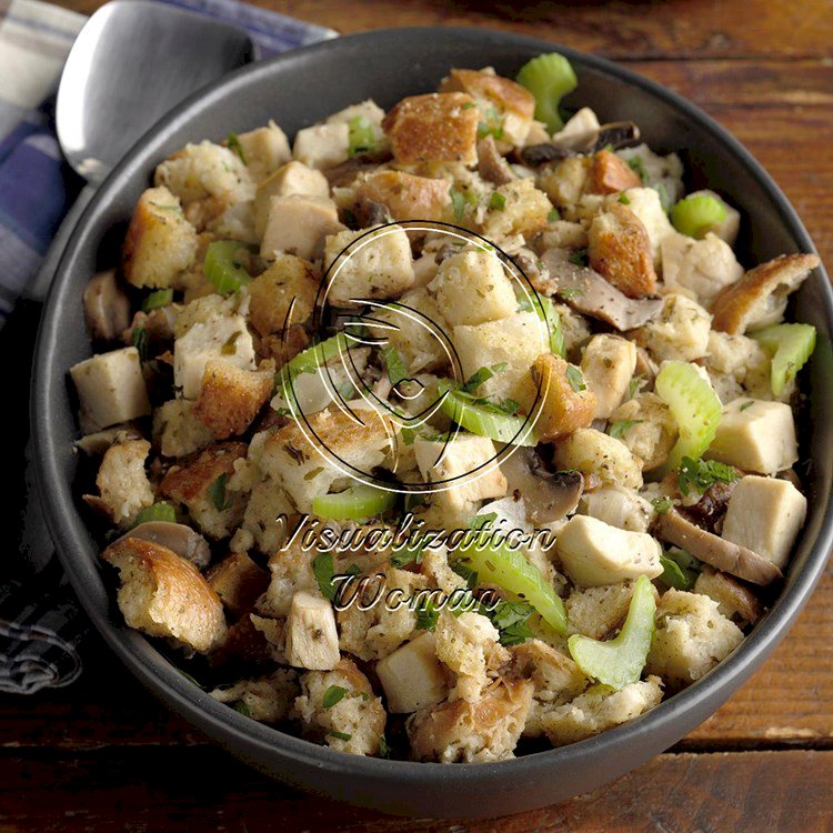 Slow-Cooked Chicken and Stuffing