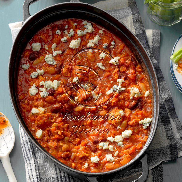 Buffalo-Style Chicken Chili Dip