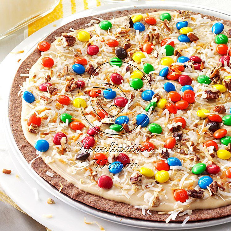 Frosted Brownie Pizza
