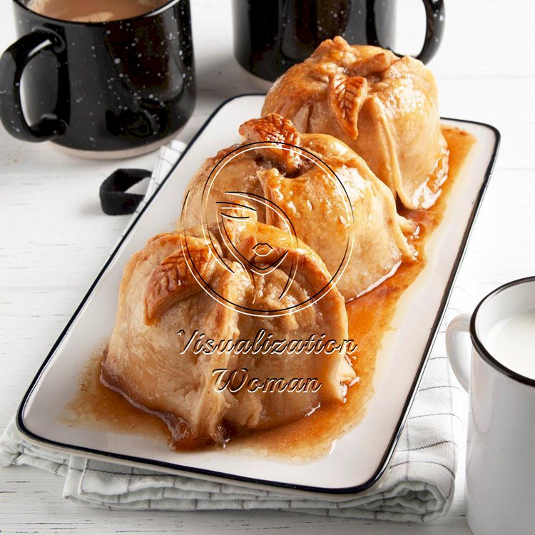 Apple Dumplings with Sauce