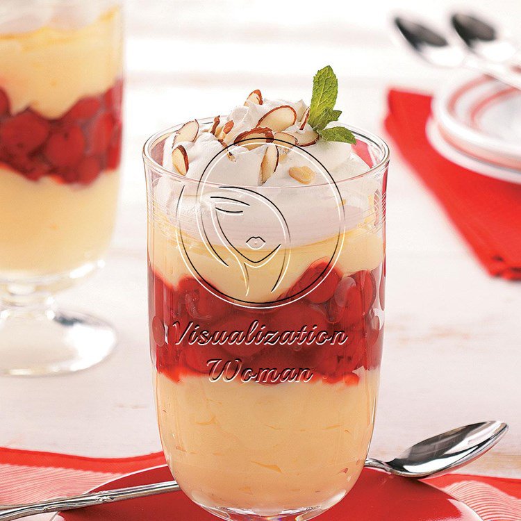 Pretty Cherry Parfaits