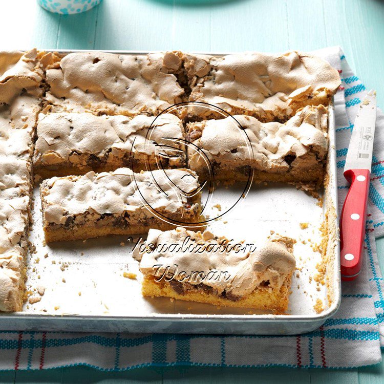 Chocolate Chip & Pecan Meringue Bars