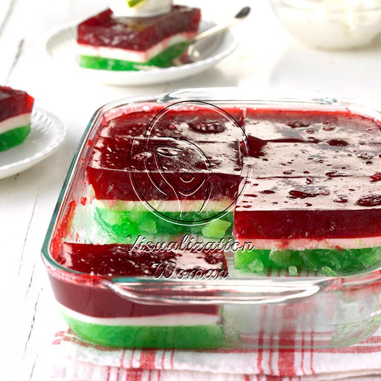 Layered Christmas Gelatin